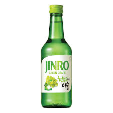 Soju Coreano Jinro Sabor Uva Verde – 360ml